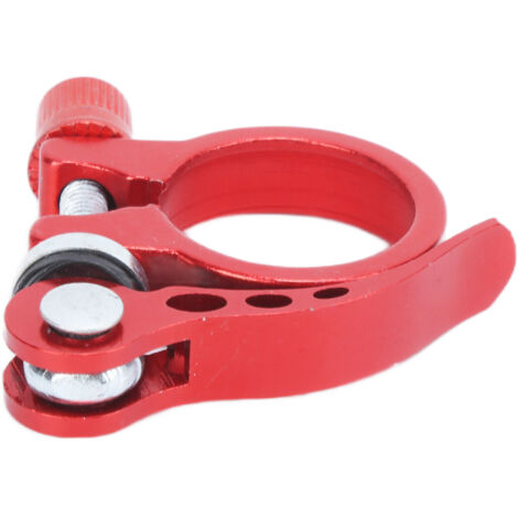 Schnellspann-Sattelklemme aus Aluminiumlegierung für Mountainbikes, 3 cm, rot