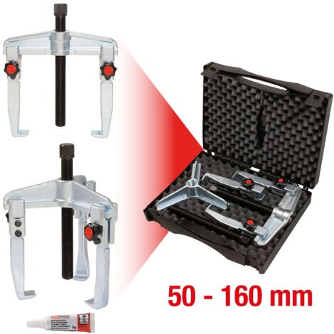 Schnellspann-Universal-Abzieher-Satz, 7-tlg 50-160mm