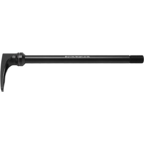 Schnellspannachse für Fahrräder, leichter Aluminiumhebel, 12 mm Durchmesser M12, Länge 174 mm, ideal für Fahrradreparaturen.