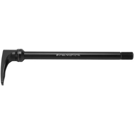 Schnellspannachse für Fahrräder, leichter Aluminiumhebel M12 x 168 mm, 12 mm Durchmesser, ideal für Fahrradreparaturen und -wartung.