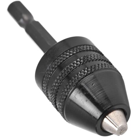Schnellspannbohrfutter, 0,6–8 mm Multifunktionales Universal-Bohrfutter aus Kohlenstoffstahl mit 3 Backen, Umrüstwerkzeug für elektrische Winkelschleifer und Schraubendreher