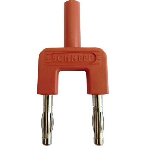 Schnepp 19/4mB/rt Spina di cortocircuito Rosso Ø perno: 4 mm Distanza tra pin: 19 mm 1 pz.