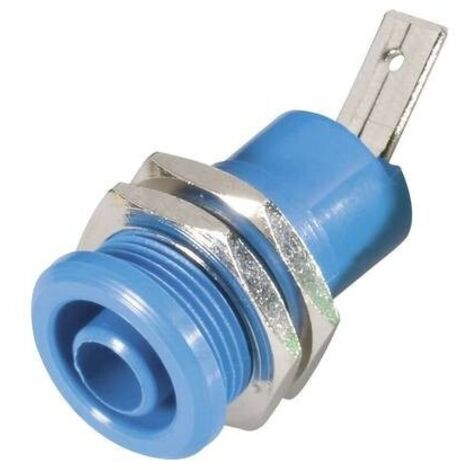 Schnepp BU 4600 bl Presa di sicurezza da laboratorio Presa verticale Ø perno: 4 mm Blu 1 pz.
