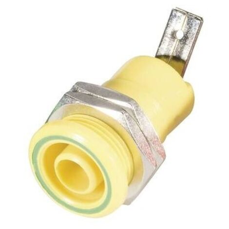 Schnepp BU 4600 ge Presa di sicurezza da laboratorio Presa verticale Ø perno: 4 mm Giallo 1 pz.