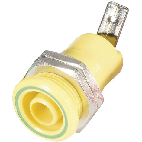 Schnepp BU 4600 ge Sicherheits-Laborbuchse Buchse, Einbau vertikal Stift-Ø: 4 mm Gelb 1 St.