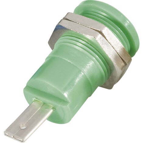 Schnepp BU 4600 gr Sicherheits-Laborbuchse Buchse, Einbau vertikal Stift-Ø: 4 mm Grün 1 St.
