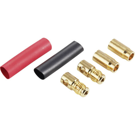 Schnepp DS 6 Büschelstecker Stecker, gerade, Buchse, gerade Stift-Ø: 6 mm Rot, Schwarz 1 St.