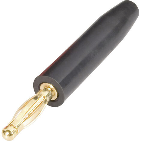 Schnepp FK 2000 Lamellenstecker Stecker, gerade Stift-Ø: 2 mm Schwarz 1 St.