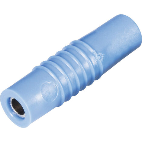 Schnepp KP 4000 S Laborbuchse Stecker, gerade Stift-Ø: 4 mm Blau 1 St.