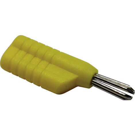 Schnepp N 4041 L Büschelstecker Stecker, gerade Stift-Ø: 4 mm Gelb 1 St.
