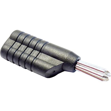 Schnepp N 4041 L Fiche banane mâle, droit Ø de la broche: 4 mm gris 1 pc(s) D29288