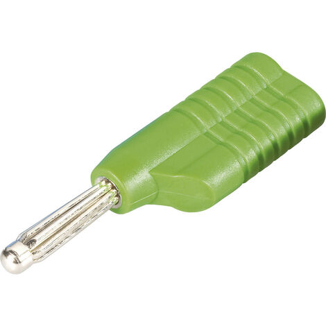 Schnepp S 4041 L gr Büschelstecker Stecker, gerade Stift-Ø: 4 mm Grün 1 St.