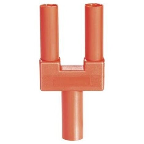 Schnepp SI-FK 19/4 mB rt Spina di sicurezza cortocircuito Rosso Ø perno: 4 mm Distanza tra pin: 19 mm 1 pz.