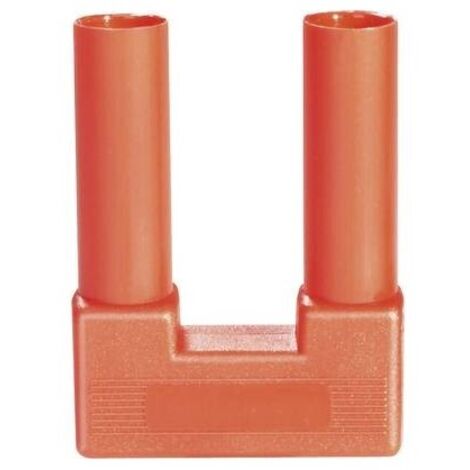 Schnepp SI-FK 19/4 rt Spina di sicurezza cortocircuito Rosso Ø perno: 4 mm Distanza tra pin: 19 mm 1 pz.
