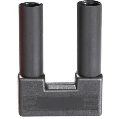 Schnepp SI-FK 19/4 sw Spina di sicurezza cortocircuito Nero Ø perno: 4 mm Distanza tra pin: 19 mm 1 pz.
