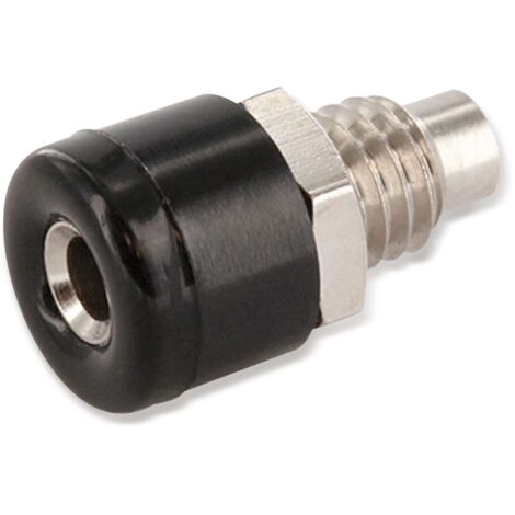 SCHNEPP Zwerg-Einbaubuchse, 2,6 mm, schwarz