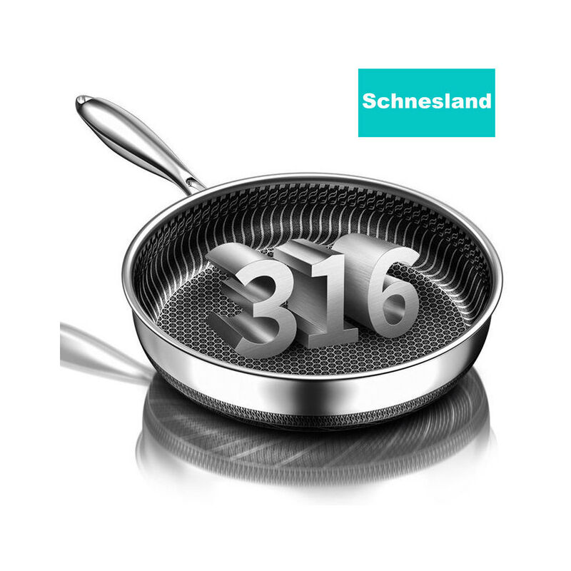 Schnesland-sartén Wok de acero inoxidable 316, sartén de panal de