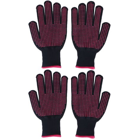 Schnittfeste Handschuhe in Rosa, 25 cm – 2 Paar zum Kochen, Gärtnern und Holzschnitzen