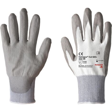Schnittschutzhandschuhe Camapur Cut 620+ Größe 9 weiß/grau EN 388 PSA-Kategorie II