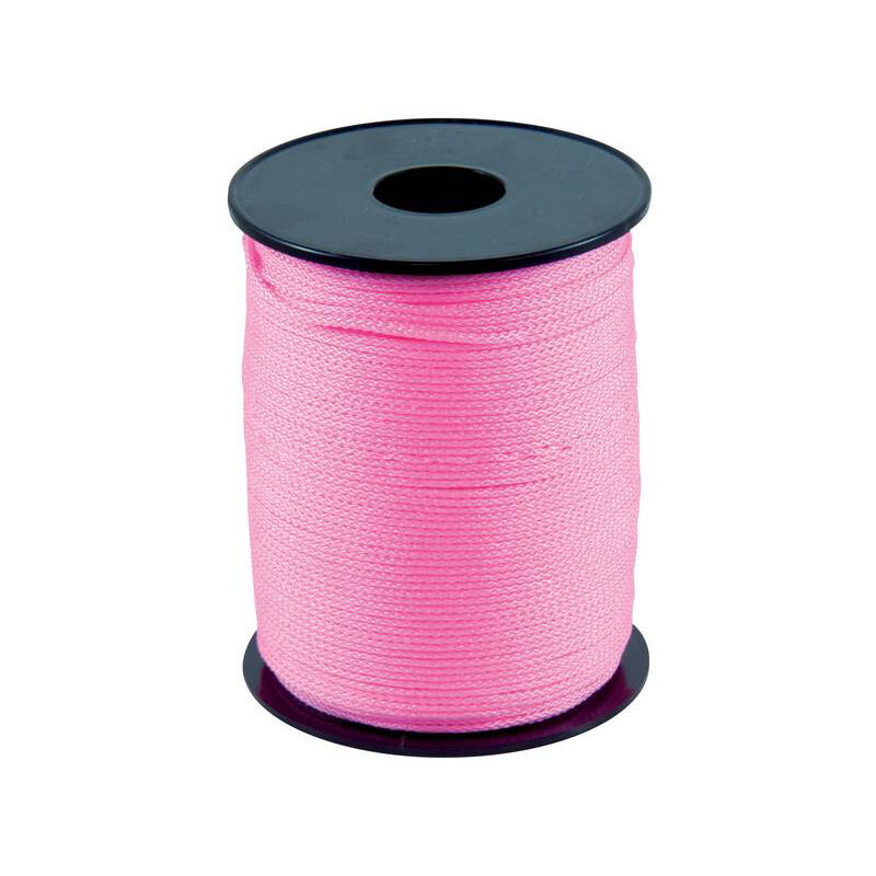 Schnur Polypro Fluo-Flechtleine Rosa 200m Faden 1,5mm Taliaplast - 400511