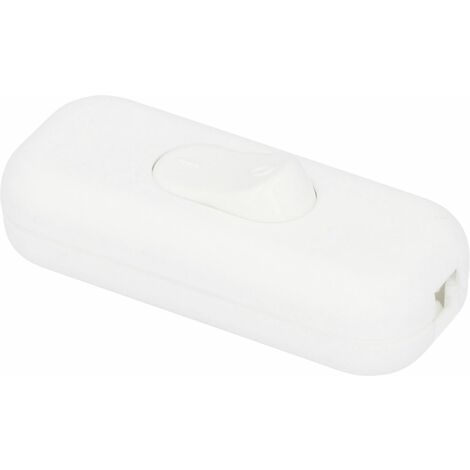 Schnur-Zwischenschalter 1p 250V 2A weiß Schnurschalter