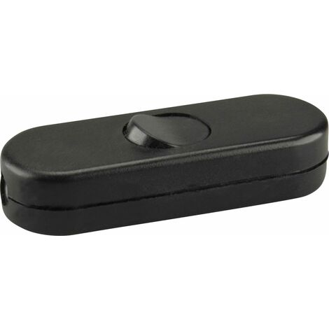 Schnur-Zwischenschalter 1p 250V 3A schwarz Schnurschalter