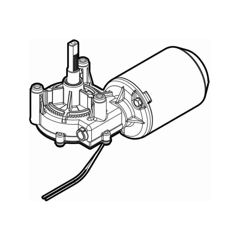 Moteur électrique MTDC01500 24 v 50 tr/min avec arbre dd spy 800 Remplacement Nice MTDC01500