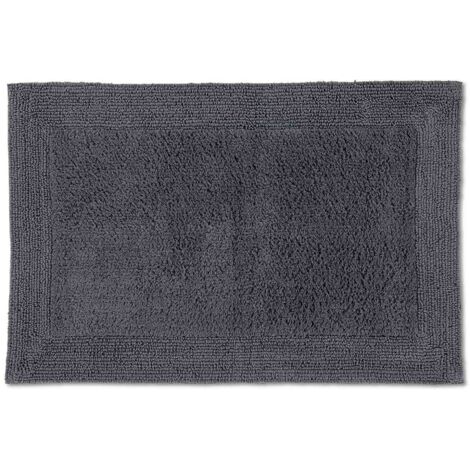 SCHÖNER WOHNEN Badematte BAHAMAS DESIGN - 1 Stück 60x90 cm, Anthrazit