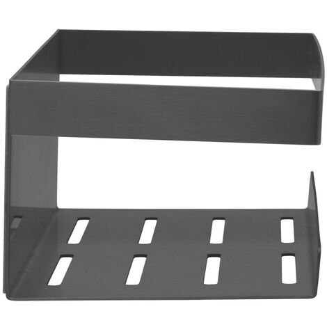 Schöner Wohnen Edelstahl Wandablage Meleto Gun-Metal Grey Ordnung Badezimmer Aufbewahrung Ablage