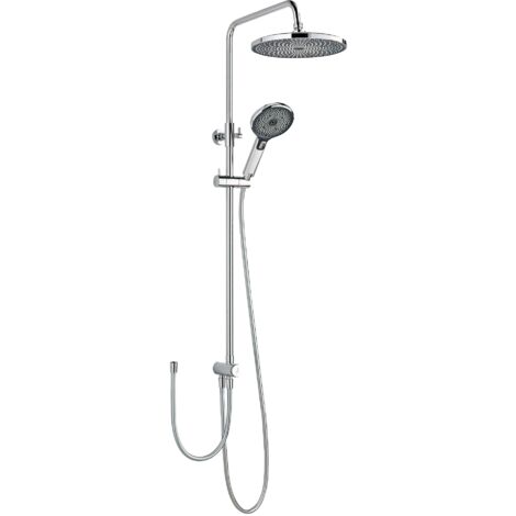 SCHÖNER WOHNEN-Kollektion Duschsystem BIELLA, Duschstange mit Regendusche, Chrom