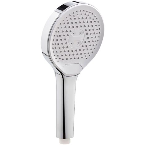 SCHÖNER WOHNEN-Kollektion Handbrause GLAIA, wassersparender Duschkopf rund, Duschbrause mit 3 Strahlarten, Chrom