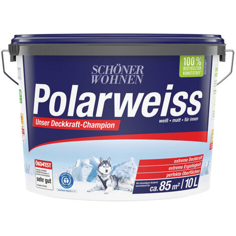 Schöner Wohnen Polarweiss 10 Ltr. weiss extreme Deckkraft Innendispersionsfarbe
