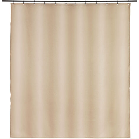 Schöner Wohnen Polyester Duschvorhang Mayour Beige Duschen Bad Sichtschutz
