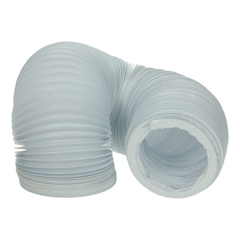 Séchoir d'évacuation de tube 3000x80 mm blanc flexible