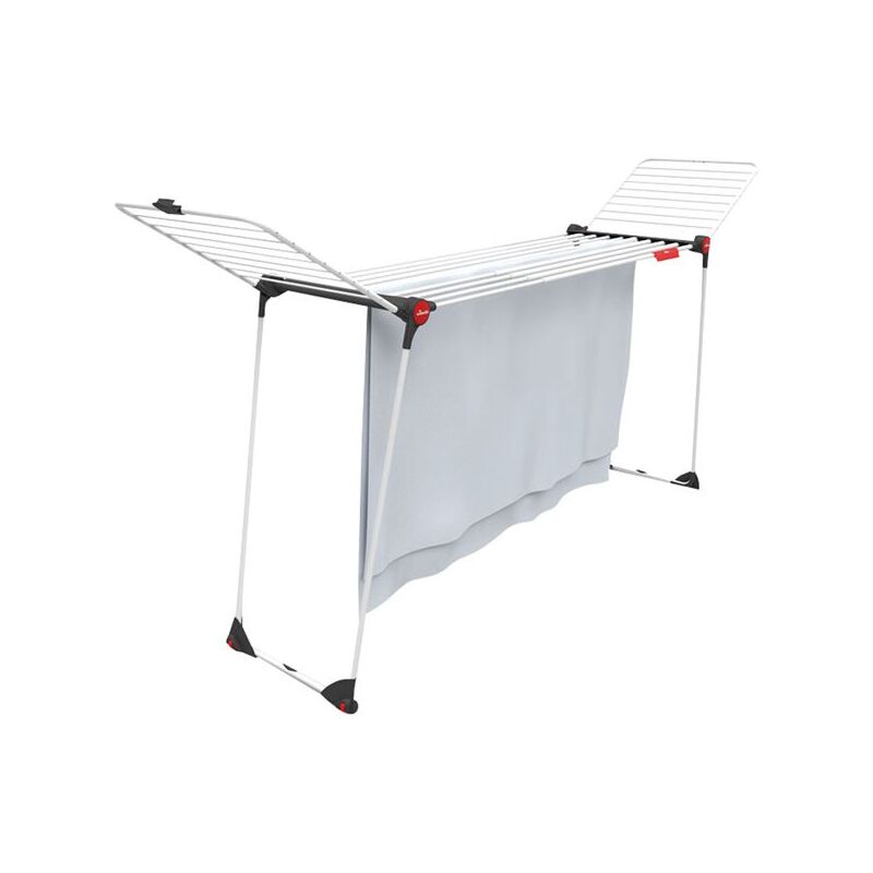 Séchoir à linge Etendage pliable 30m avec Ailes 304 x 56 x 128 cm Tubes Anti-plis Vileda