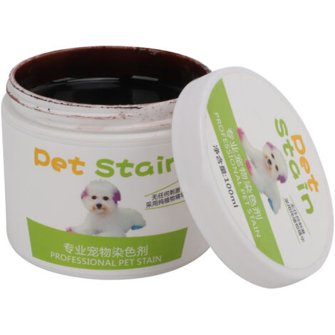 Schokoladenbraune Hundehaarfarbe 100 g – Sichere, semi-permanente Haarfarbe für Haustiere