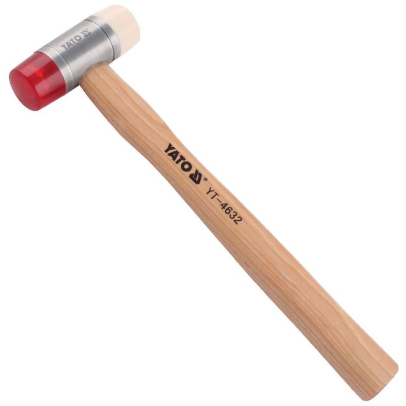 Yato - YT-4632 35mm PU/Nylon Blechhammer mit Hickorystiel