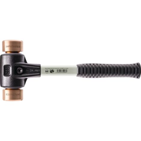 Schonhammer SIMPLEX L.330mm testa Ø40mm duro fibra di vetro rame con manicotto in rame