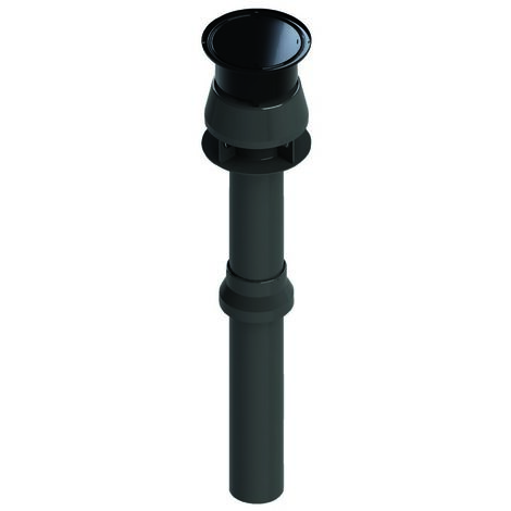 Schornstein mit 60 mm Durchmesser aus PVC und UV-beständigem Polypropylen