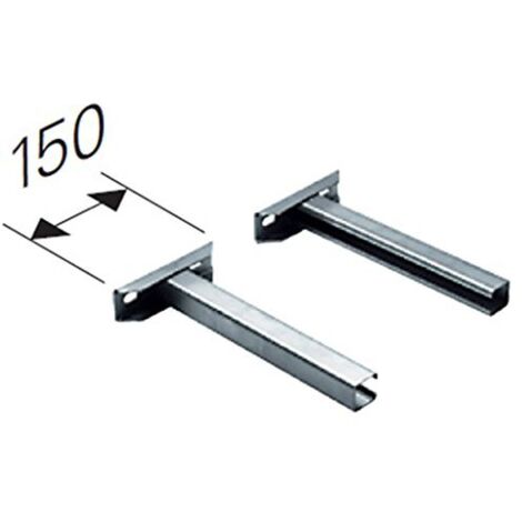 Schornstein Verlängerung Wandbefestigung bis 220 mm Typ L1 Edelstahl DW DN 180
