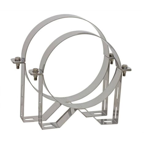 Schornstein Wandbefestigung Wandabstand 50 mm Edelstahl DW DN 180