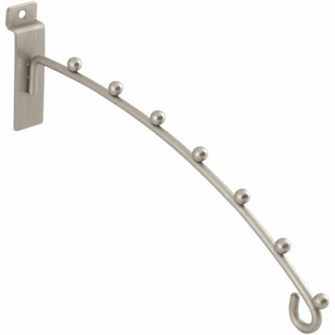 Schrägarm gebogen Arkwall 265 mm Stahl vernickelt matt