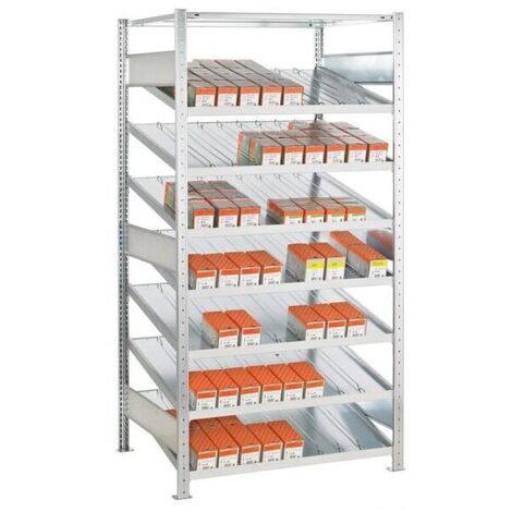 Schrägbodenregal 2000x1000x800mm Grundfeld