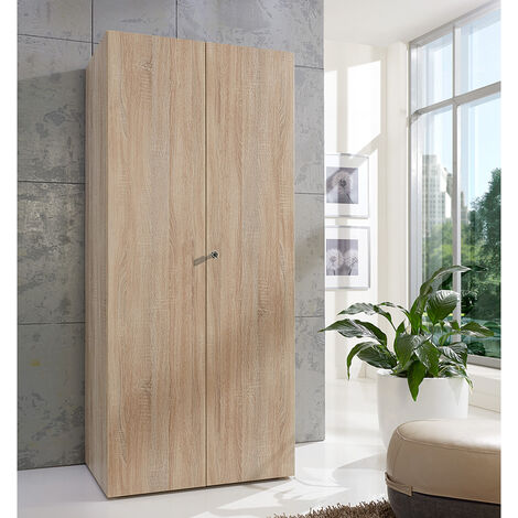 Schrank 2-türig Eiche MIAMI-43, B/H/T ca. 80/185/40 cm