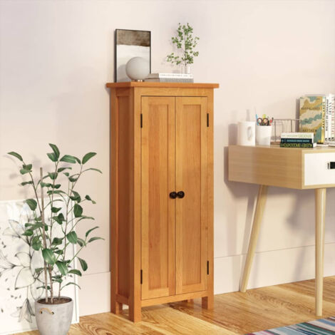 Schrank 50x22x110 cm Massivholz Eiche vidaXL