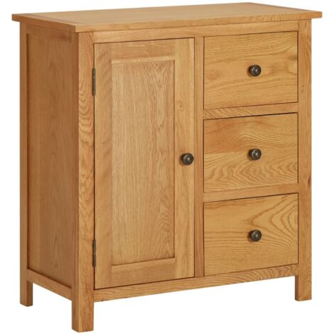 Schrank 70x35x75 cm Massivholz Eiche
