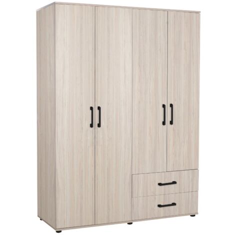 Schrank Eiche 120x41x170 cm 4 Türen 2 Schubladen