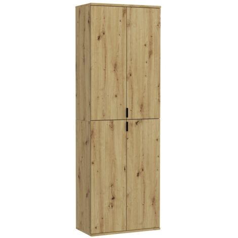 Schrank mit 4 Türen – Helles Eichenholz – BODITE