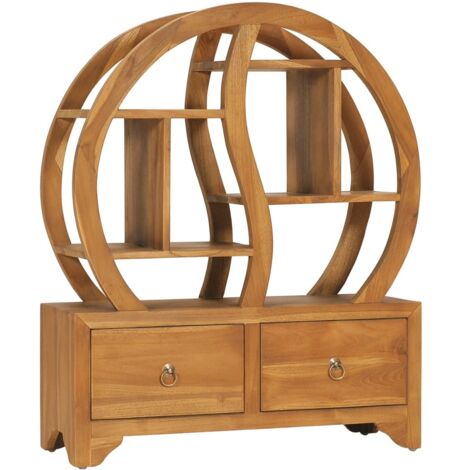 Schrank mit Yin-Yang-Regal 68x26x83 cm Teak Massivholz vidaXL