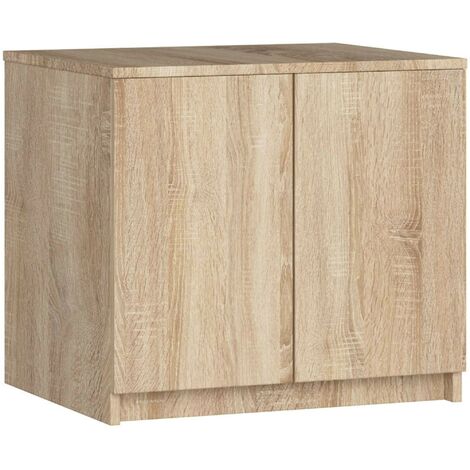 Schrankaufsatz für Kleiderschrank AKORD S60 Sonoma-Eiche 60 cm 2 Türen 2 Ebenen B60 x H55 x T51 cm